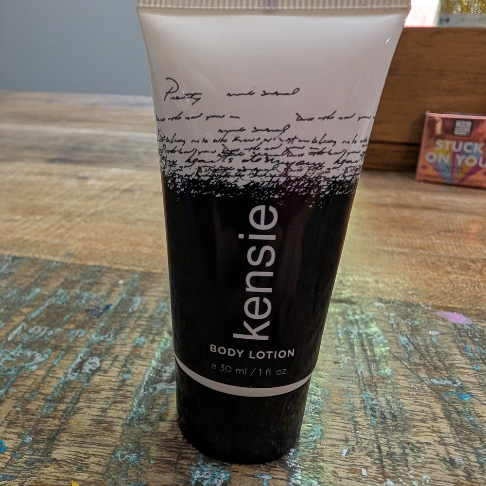 Kensie Black and White Body Lotion Tube